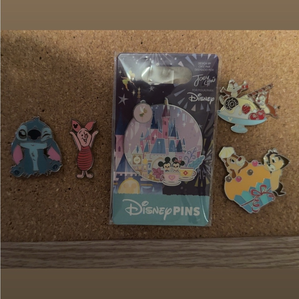 Disney Colorful Character Pin Collection